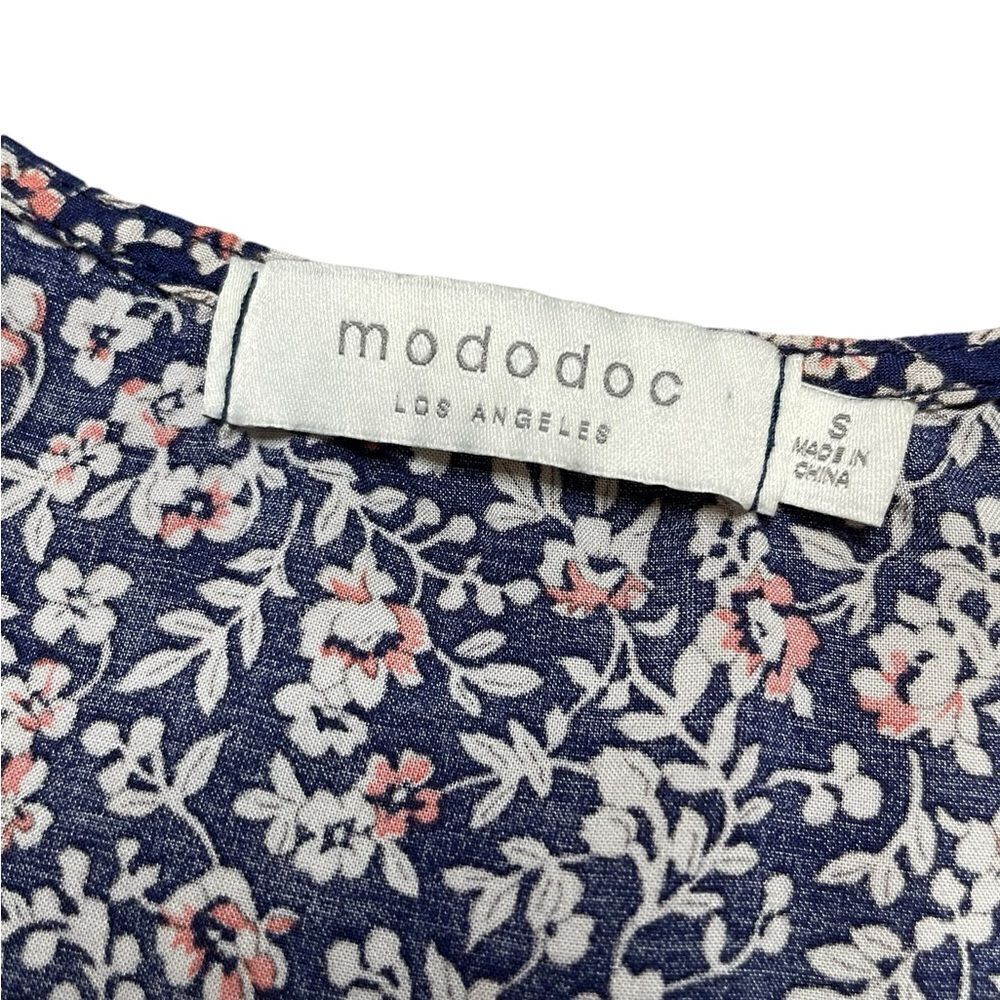 MODODOC Floral Sleeveless Blouse Size Small - Picture 6 of 6